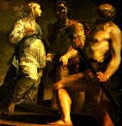 Giuseppe Maria Crespi aeneas med sibyllan och charon oil painting artist